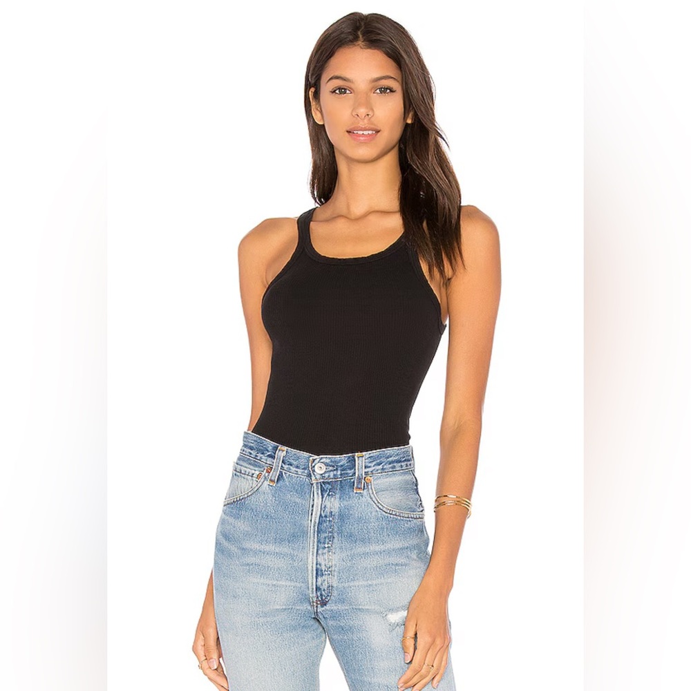 Re/Done Classic Black Tank Top